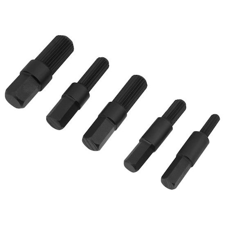 PERFORMANCE TOOL 5-Pc Bolt Extractor Set Extractor Set-B, W80635 W80635